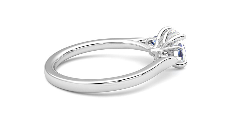 Taylor & Hart Faith Cushion Engagement Ring 360 degree image 11