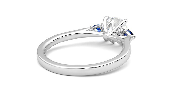 Taylor & Hart Faith Cushion Engagement Ring 360 degree image 13