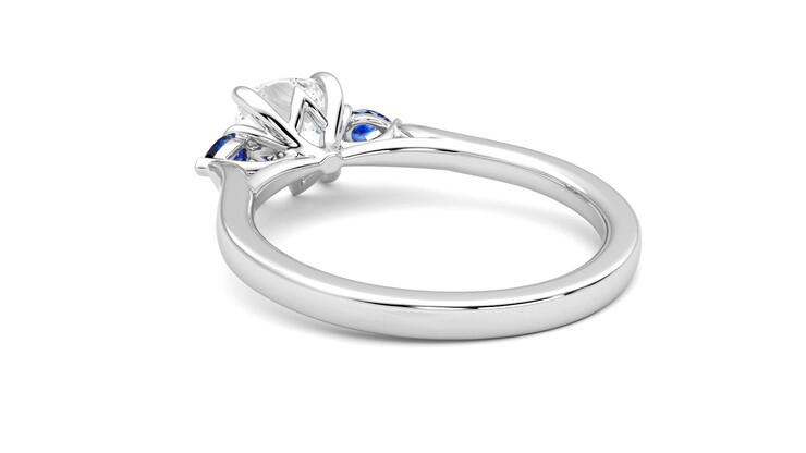 Taylor & Hart Faith Cushion Engagement Ring 360 degree image 17