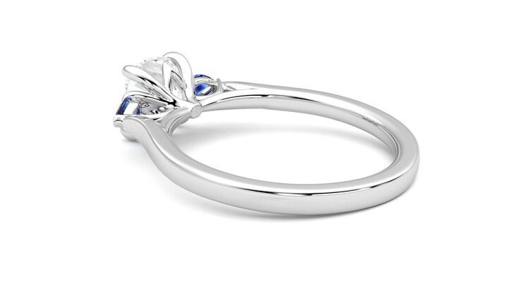 Taylor & Hart Faith Cushion Engagement Ring 360 degree image 18