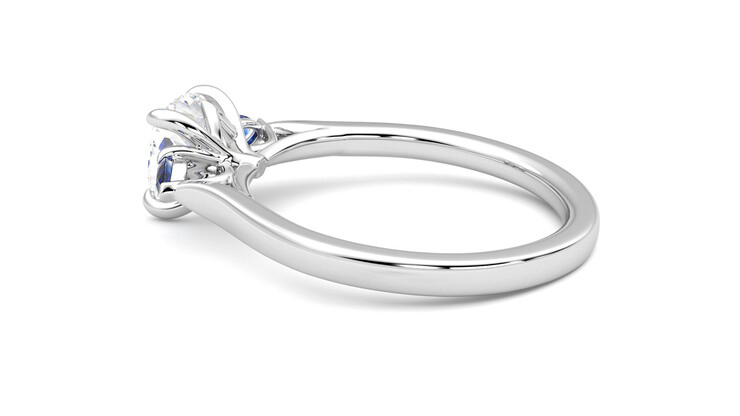 Taylor & Hart Faith Cushion Engagement Ring 360 degree image 19