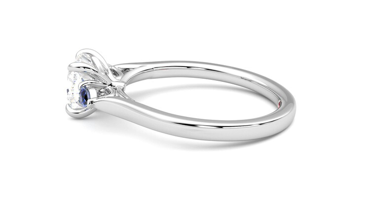Taylor & Hart Faith Cushion Engagement Ring 360 degree image 20