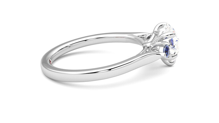 Taylor & Hart Faith Heart Engagement Ring 360 degree image 10