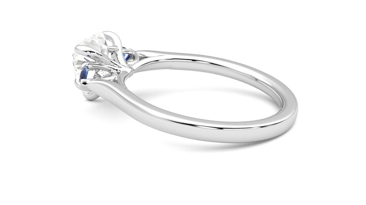Taylor & Hart Faith Heart Engagement Ring 360 degree image 19