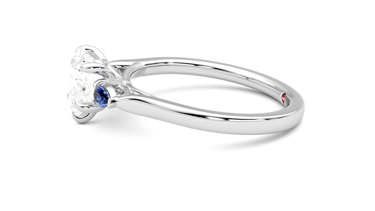 Taylor & Hart Faith Heart Engagement Ring 360 degree image 21