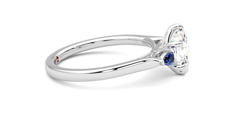 Taylor & Hart Faith Hexagonal Engagement Ring 360 degree image 9