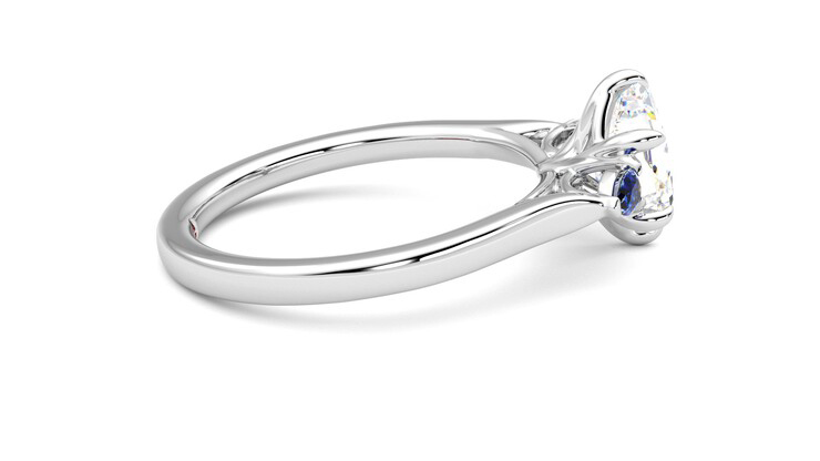 Taylor & Hart Faith Hexagonal Engagement Ring 360 degree image 10