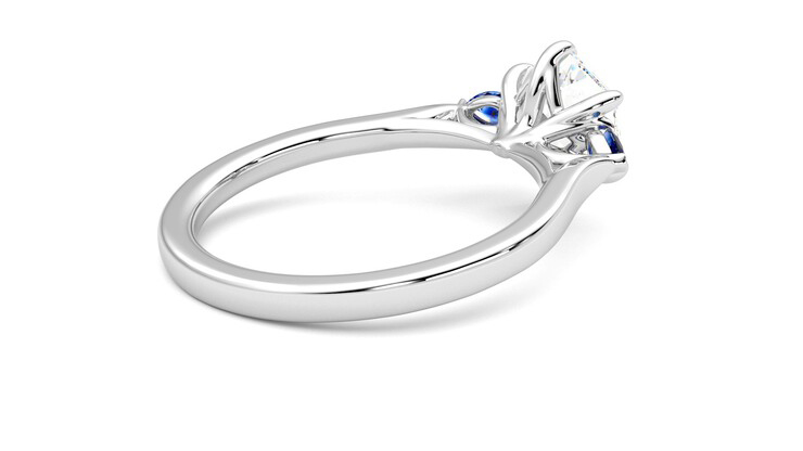 Taylor & Hart Faith Hexagonal Engagement Ring 360 degree image 12