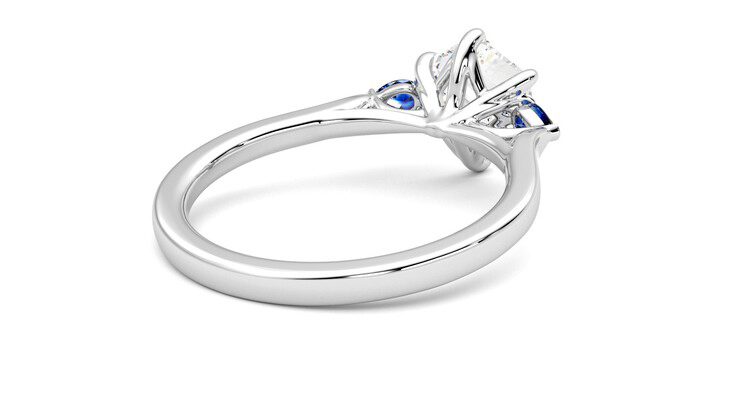 Taylor & Hart Faith Hexagonal Engagement Ring 360 degree image 13