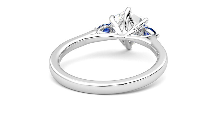 Taylor & Hart Faith Hexagonal Engagement Ring 360 degree image 14