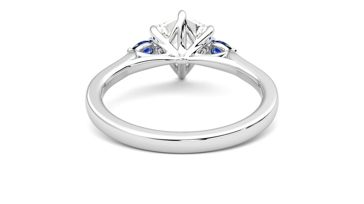 Taylor & Hart Faith Hexagonal Engagement Ring 360 degree image 15
