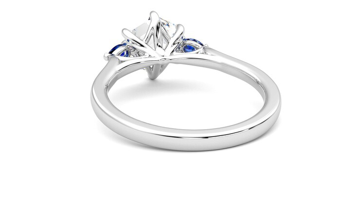 Taylor & Hart Faith Hexagonal Engagement Ring 360 degree image 16