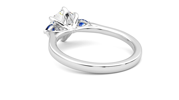 Taylor & Hart Faith Hexagonal Engagement Ring 360 degree image 17