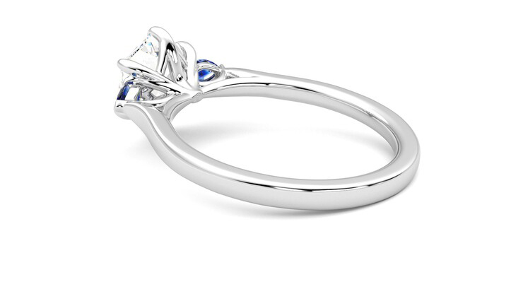 Taylor & Hart Faith Hexagonal Engagement Ring 360 degree image 18