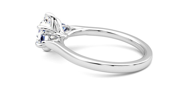 Taylor & Hart Faith Hexagonal Engagement Ring 360 degree image 19