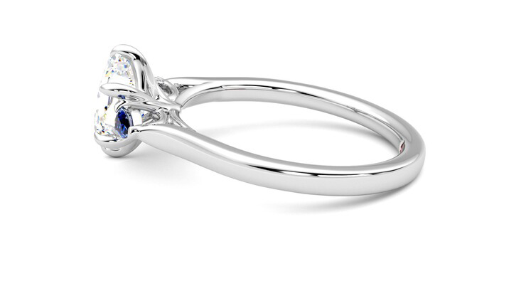 Taylor & Hart Faith Hexagonal Engagement Ring 360 degree image 20