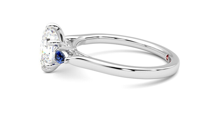 Taylor & Hart Faith Hexagonal Engagement Ring 360 degree image 21
