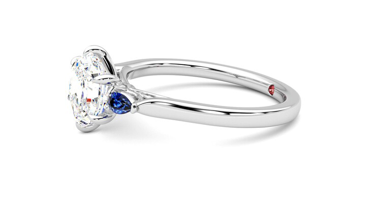 Taylor & Hart Faith Hexagonal Engagement Ring 360 degree image 22
