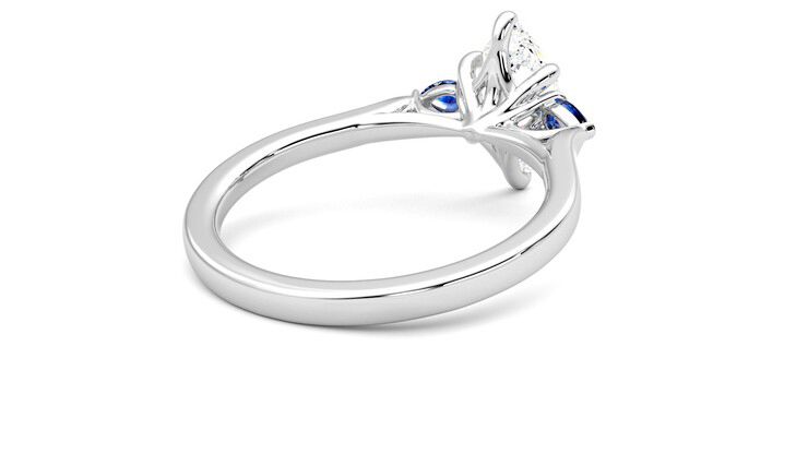 Taylor & Hart Faith Marquise Engagement Ring 360 degree image 13