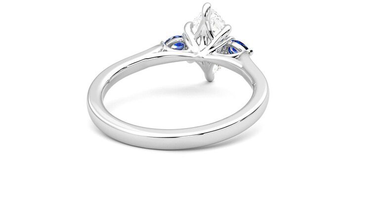 Taylor & Hart Faith Marquise Engagement Ring 360 degree image 14