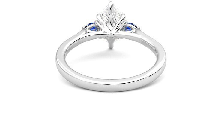 Taylor & Hart Faith Marquise Engagement Ring 360 degree image 15