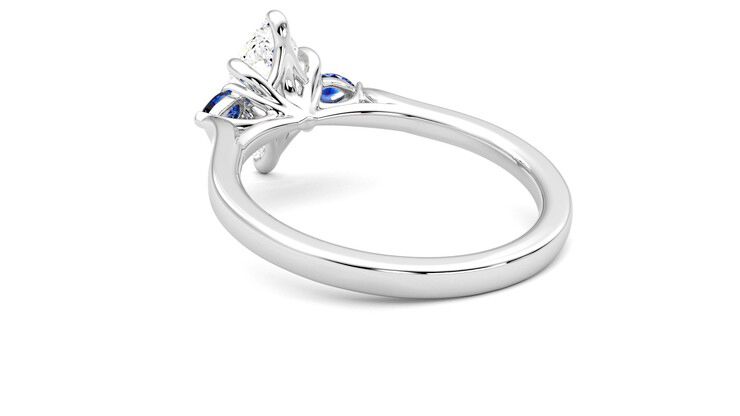 Taylor & Hart Faith Marquise Engagement Ring 360 degree image 17