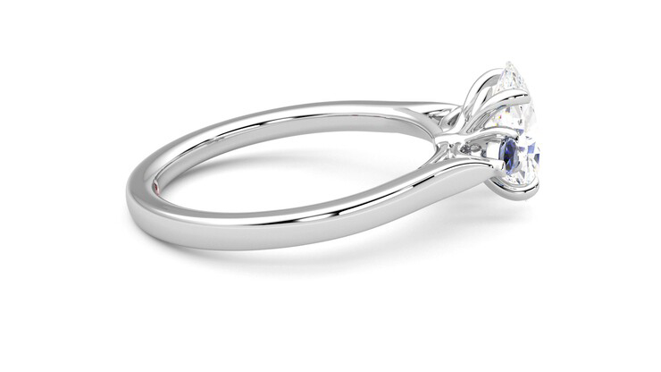 Taylor & Hart Faith Oval Engagement Ring 360 degree image 10