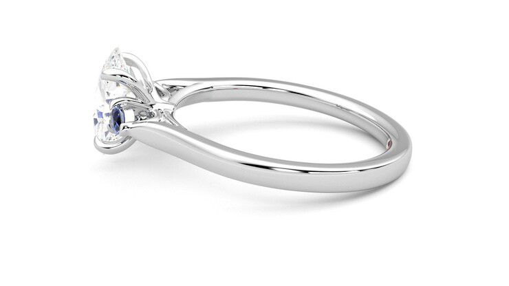 Taylor & Hart Faith Oval Engagement Ring 360 degree image 20