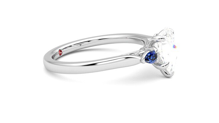Taylor & Hart Faith Pear Engagement Ring 360 degree image 8