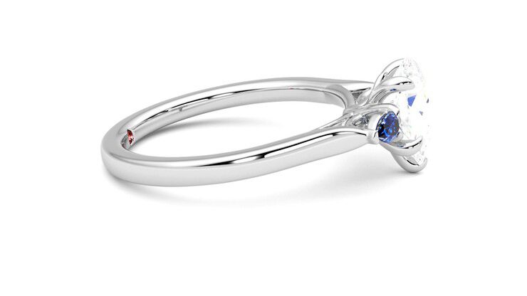 Taylor & Hart Faith Pear Engagement Ring 360 degree image 9