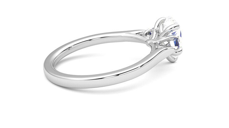 Taylor & Hart Faith Pear Engagement Ring 360 degree image 11
