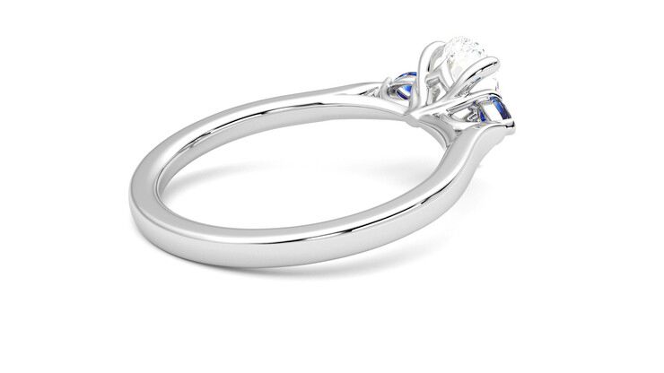 Taylor & Hart Faith Pear Engagement Ring 360 degree image 12