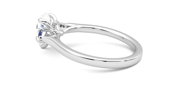 Taylor & Hart Faith Pear Engagement Ring 360 degree image 19