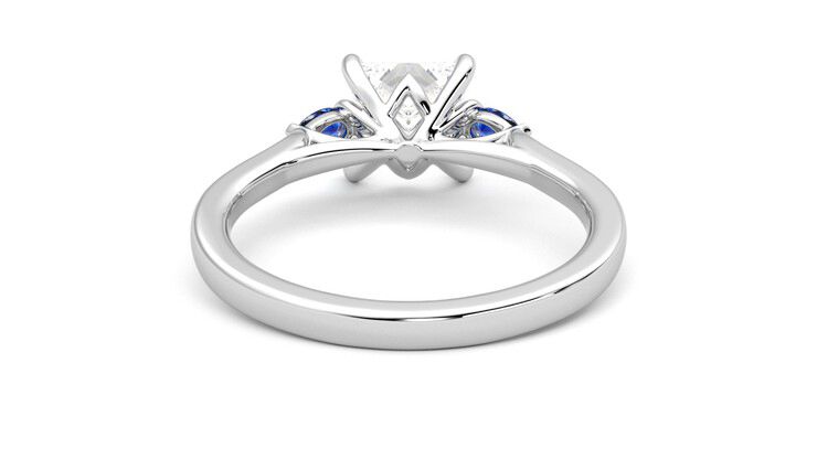 Taylor & Hart Faith Princess Engagement Ring 360 degree image 15