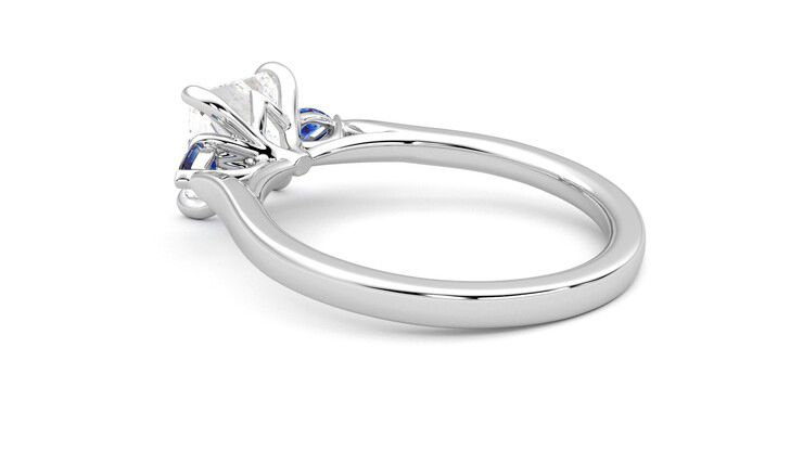 Taylor & Hart Faith Princess Engagement Ring 360 degree image 18