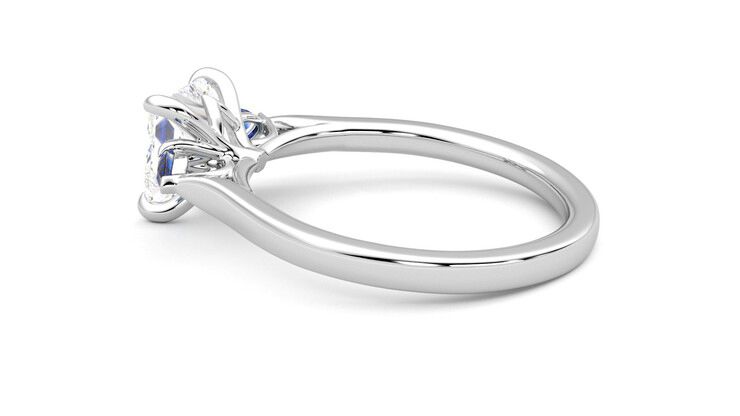 Taylor & Hart Faith Princess Engagement Ring 360 degree image 19