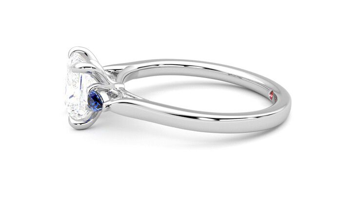Taylor & Hart Faith Princess Engagement Ring 360 degree image 21