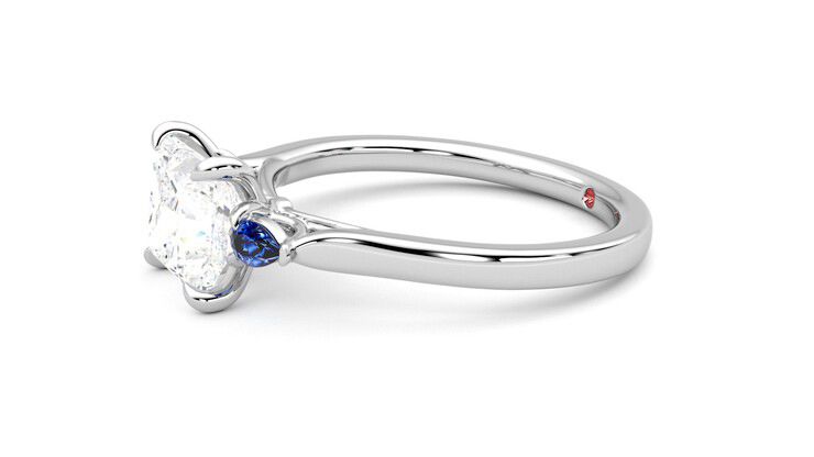 Taylor & Hart Faith Princess Engagement Ring 360 degree image 22