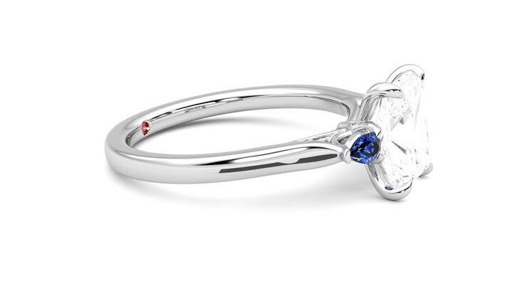 Taylor & Hart Faith Radiant Engagement Ring 360 degree image 8
