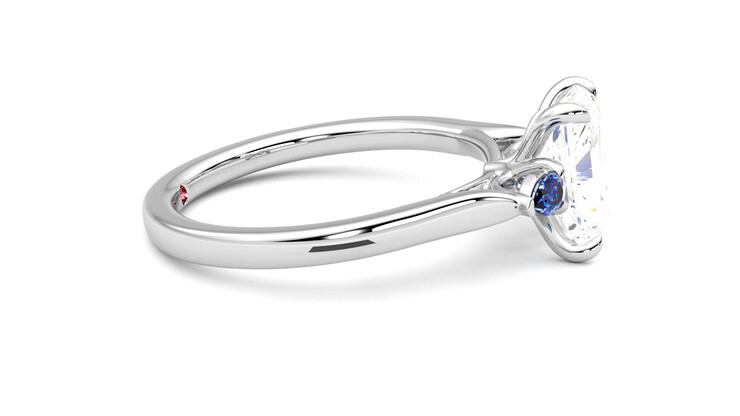 Taylor & Hart Faith Radiant Engagement Ring 360 degree image 9