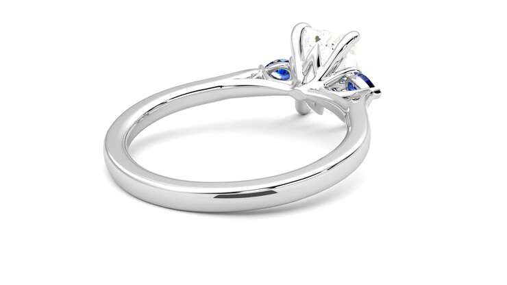 Taylor & Hart Faith Radiant Engagement Ring 360 degree image 13