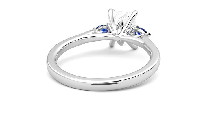 Taylor & Hart Faith Radiant Engagement Ring 360 degree image 14