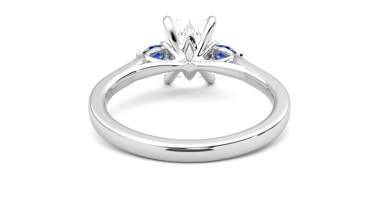 Taylor & Hart Faith Radiant Engagement Ring 360 degree image 15