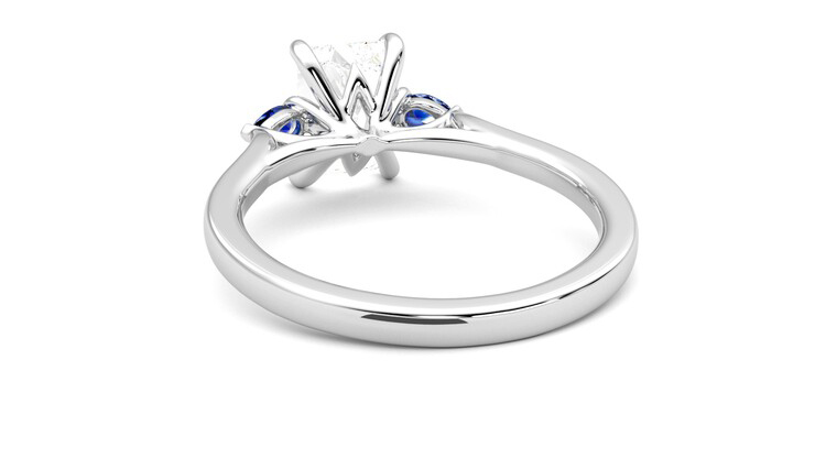 Taylor & Hart Faith Radiant Engagement Ring 360 degree image 16