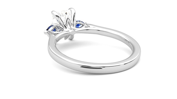 Taylor & Hart Faith Radiant Engagement Ring 360 degree image 17