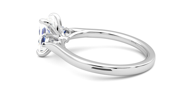 Taylor & Hart Faith Radiant Engagement Ring 360 degree image 19