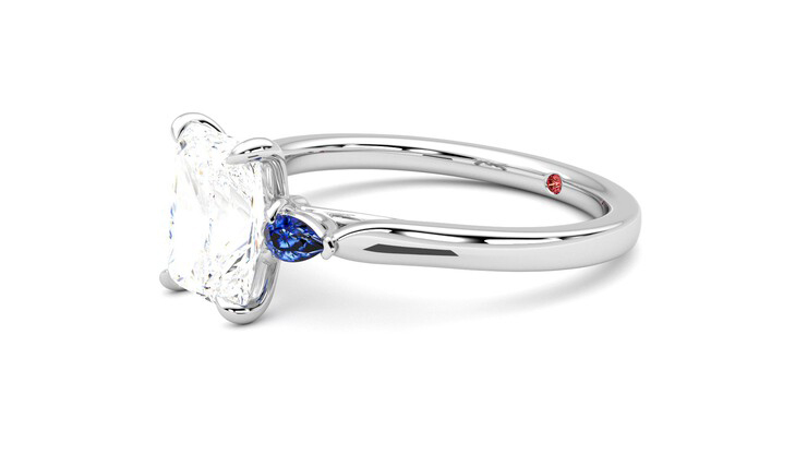 Taylor & Hart Faith Radiant Engagement Ring 360 degree image 23