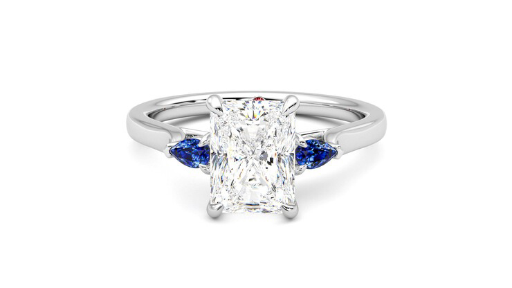 Taylor & Hart Faith Radiant Engagement Ring 360 degree image 29