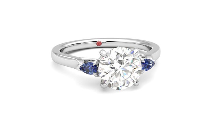 Taylor & Hart Faith Round Engagement Ring 360 degree image 3