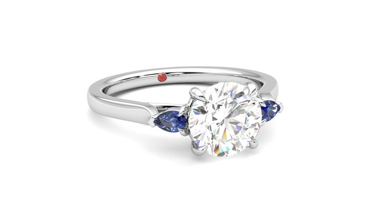 Taylor & Hart Faith Round Engagement Ring 360 degree image 4